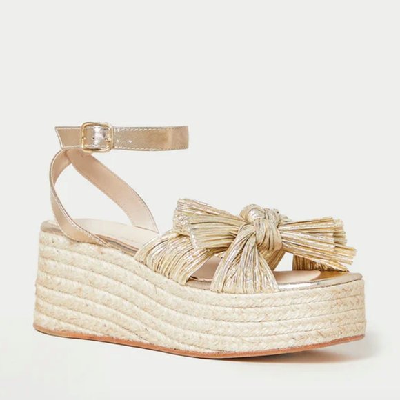 Loeffler Randall Shoes - Loeffler Randall Gold Wedges